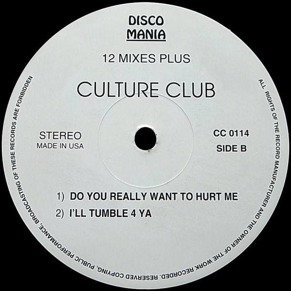 Culture Club - 12 Mixes Plus | Disco Mania (CC 0114) - main