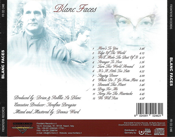 Blanc Faces - Blanc Faces | Frontiers Records (FR CD 246) - 2 Blanc Faces - Blanc Faces | Frontiers Records (FR CD 246) - 2
