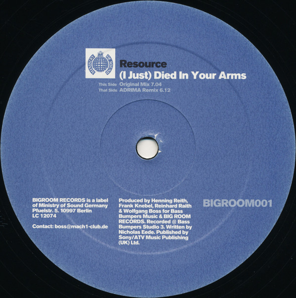 Resource - (I Just) Died In Your Arms | Bigroom Records (BIGROOM001)