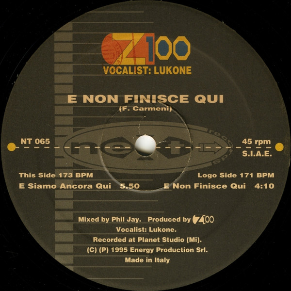 Z100 - E Non Finisce Qui | Next Records (NT 065) - 3