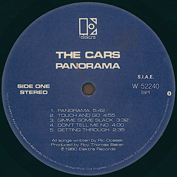 The Cars - Panorama | Elektra (W 52240) - 3