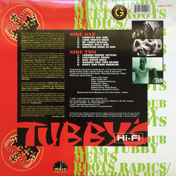 King Tubby Meets The Roots Radics - Dangerous Dub (The Original Dub Classic) | Greensleeves Records (GREL 229)