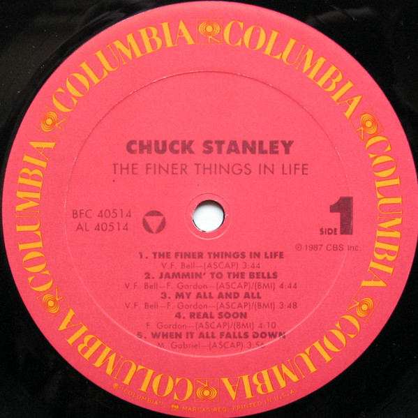 Chuck Stanley - The Finer Things In Life | Columbia (BFC 40514) - 3