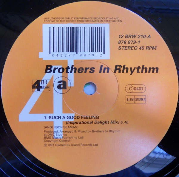 Brothers In Rhythm - Such A Good Feeling | 4th & Broadway (12 BRW 210) - 3 Brothers In Rhythm - Such A Good Feeling | 4th & Broadway (12 BRW 210) - 3