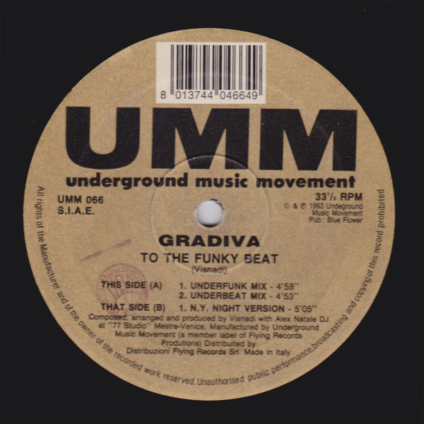 Gradiva - To The Funky Beat | UMM (UMM 066) - main