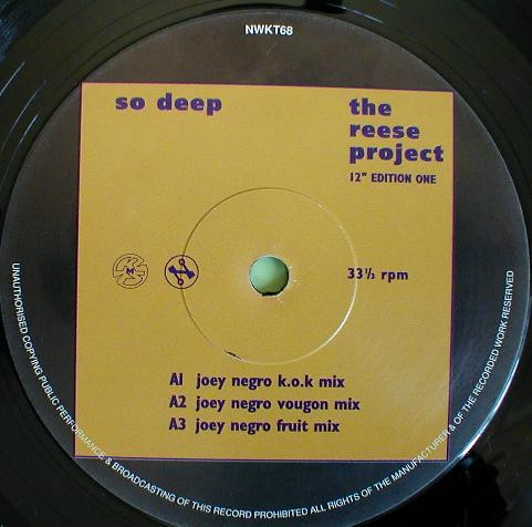 The Reese Project - So Deep (12" Edition One) | Network Records (NWKT68) - 3