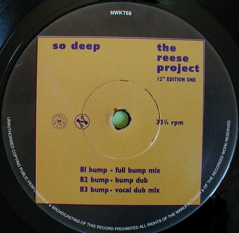 The Reese Project - So Deep (12" Edition One) | Network Records (NWKT68) - 4