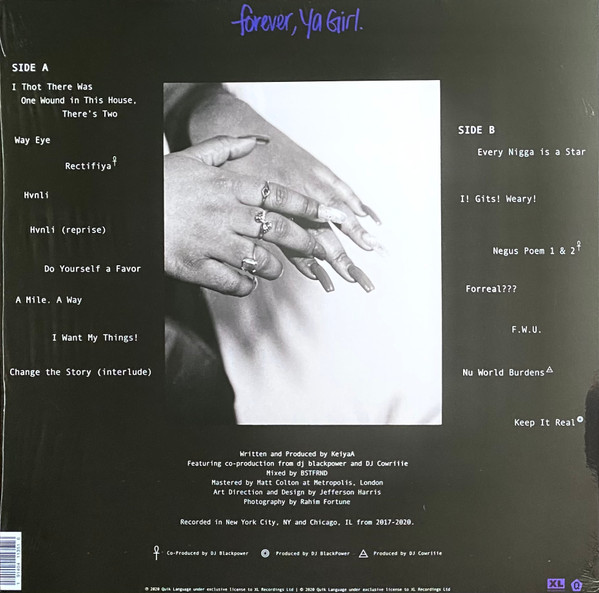 KeiyaA - Forever, Ya Girl | XL Recordings (XL1135LP) - 2