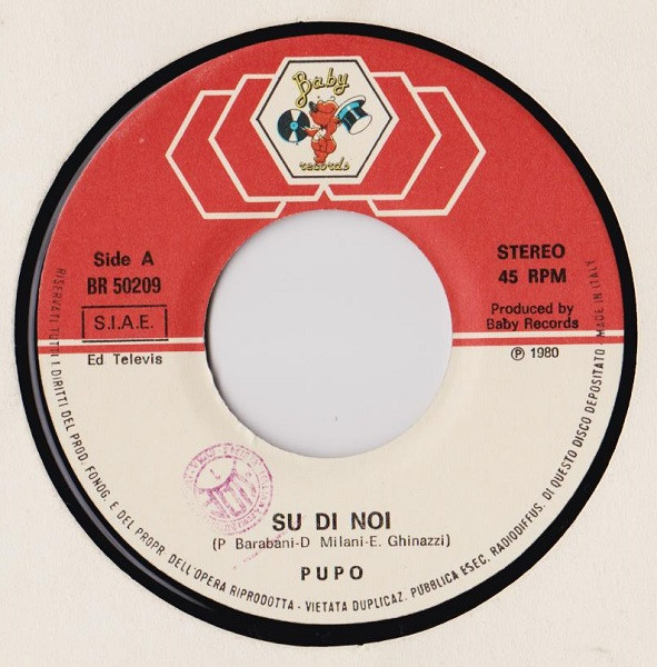 Pupo - Su Di Noi | Baby Records (BR 50209) - 3