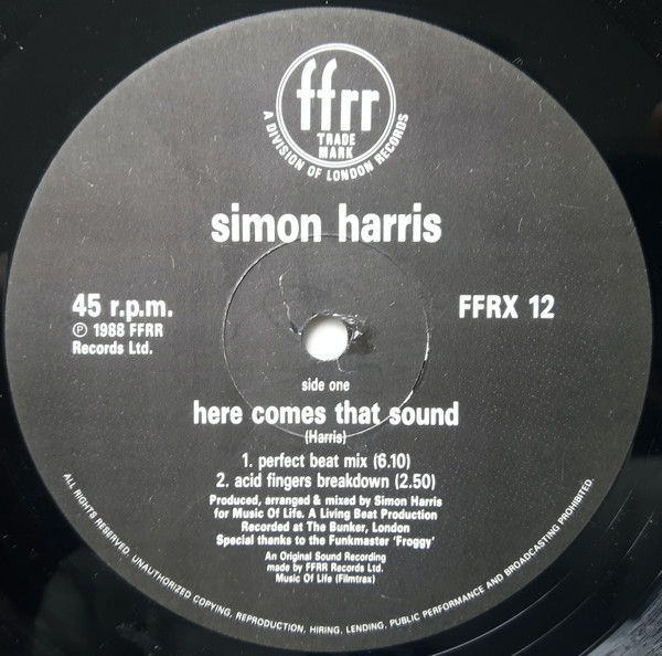 Simon Harris - Here Comes That Sound | FFRR (FFRX 12) - 2