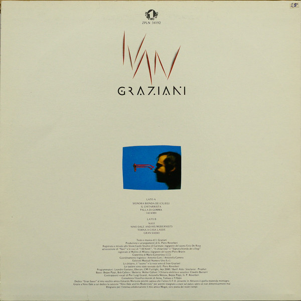 Ivan Graziani - Ivan Graziani | Numero Uno (ZPLN 34192) - 2 Ivan Graziani - Ivan Graziani | Numero Uno (ZPLN 34192) - 2