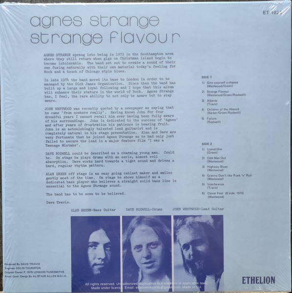 Agnes Strange - Strange Flavour | Ethelion (ET 1023) - 2