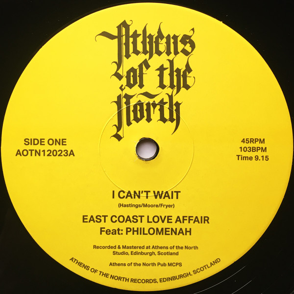 East Coast Love Affair - I Can't Wait | Athens Of The North (AOTN12023)