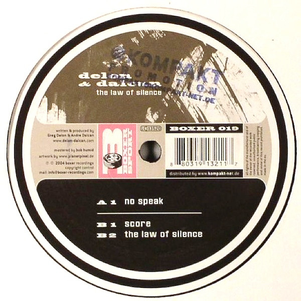 Delon & Dalcan - The Law Of Silence | Boxer Recordings (BOXER 019)