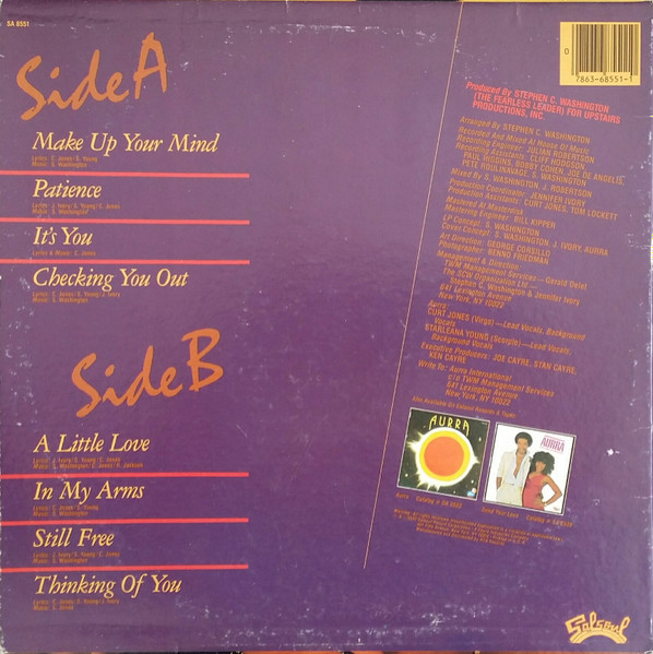 Aurra - A Little Love | Salsoul Records (SA 8551) - 2