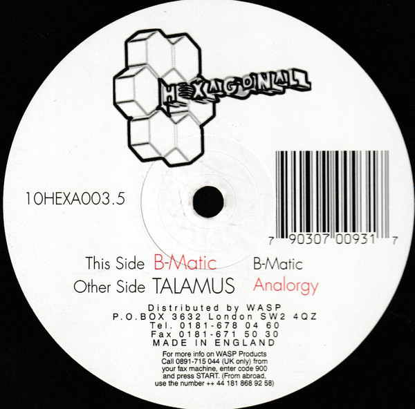 Talamus / B-Matic - Analorgy / B-Matic | Hexagonal (10HEXA003.5)