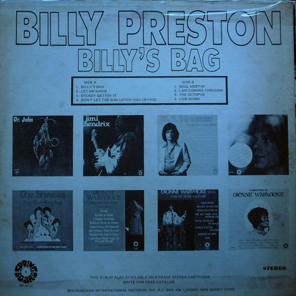 Billy Preston - Billy's Bag | Springboard (SP-4012)
