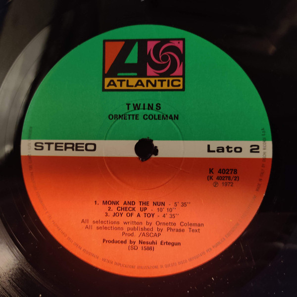 Ornette Coleman - Twins | Atlantic (K 40278) - 4 Ornette Coleman - Twins | Atlantic (K 40278) - 4