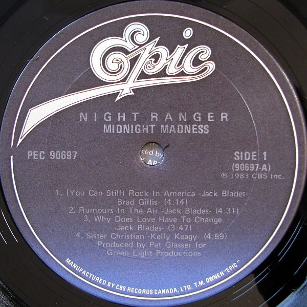 Night Ranger - Midnight Madness | Epic (PEC 90697) - 3