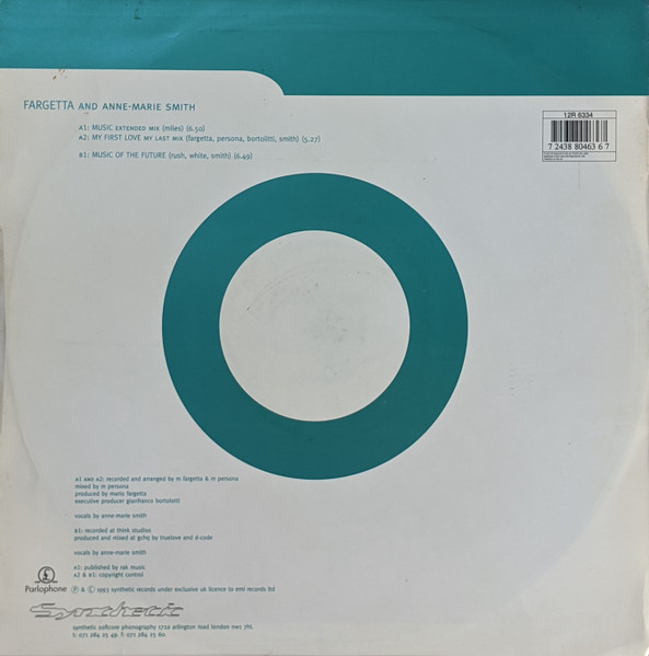 Fargetta And Ann-Marie Smith - Music | Parlophone (12R 6334) - 2