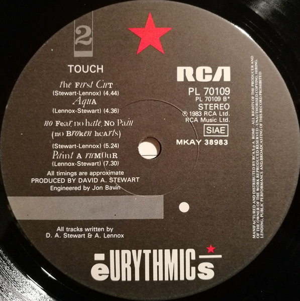 Eurythmics - Touch | RCA (PL 70109) - 4 Eurythmics - Touch | RCA (PL 70109) - 4