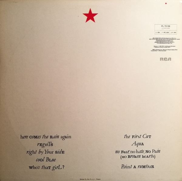 Eurythmics - Touch | RCA (PL 70109) - 2 Eurythmics - Touch | RCA (PL 70109) - 2