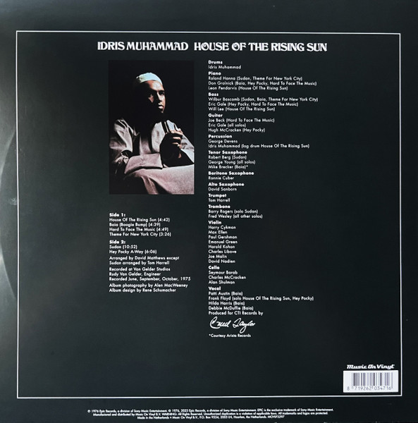 Idris Muhammad - House Of The Rising Sun | Music On Vinyl (MOVLP3297) - 2 Idris Muhammad - House Of The Rising Sun | Music On Vinyl (MOVLP3297) - 2