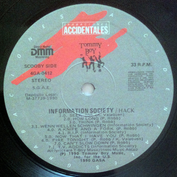 Information Society - Hack | Grabaciones Accidentales (4GA-0412) - 3