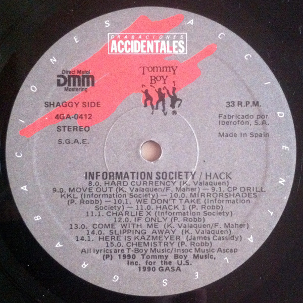 Information Society - Hack | Grabaciones Accidentales (4GA-0412) - 4