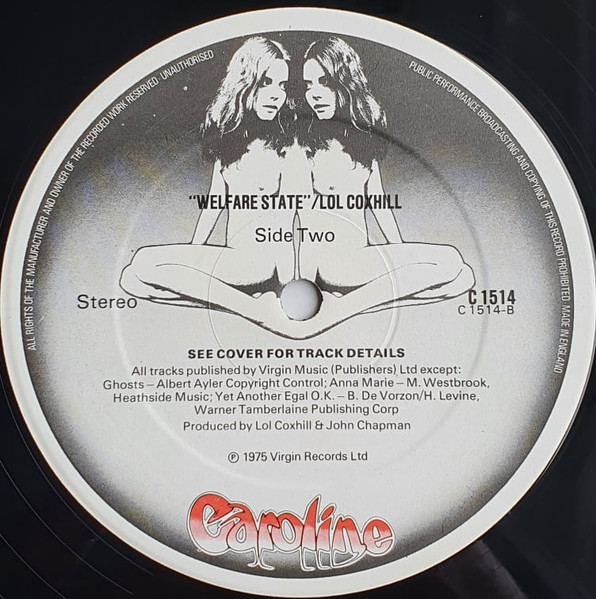 Welfare State / Lol Coxhill - Welfare State / Lol Coxhill | Caroline Records (C 1514) - 4