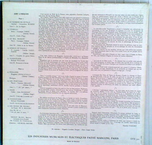Ernest Blanc - Orchestre De La Société Des Concerts Du Conservatoire , Georges Prêtre - Airs D'Opéras (Airs Lyriques) | Pathé (DTX 310) - 3 Ernest Blanc - Orchestre De La Société Des Concerts Du Conservatoire , Georges Prêtre - Airs D'Opéras (Airs Lyriques) | Pathé (DTX 310) - 3
