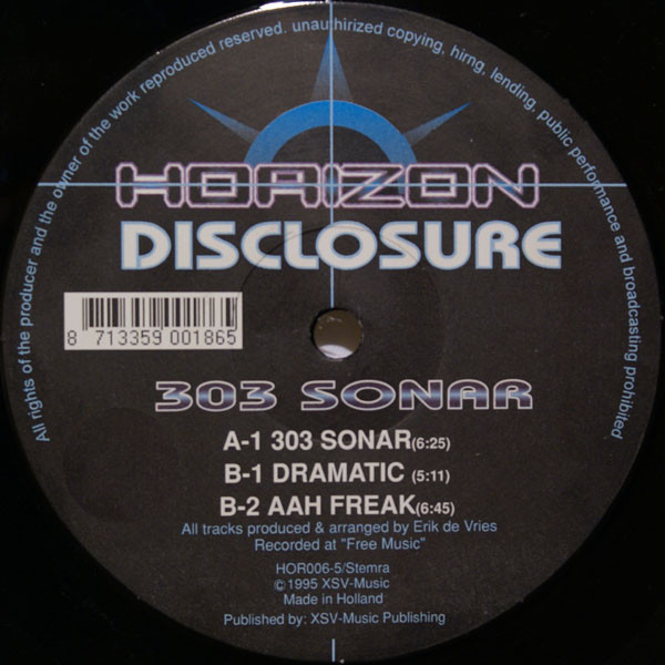 Disclosure - 303 Sonar | Horizon Records (HOR006-5) Disclosure - 303 Sonar | Horizon Records (HOR006-5)