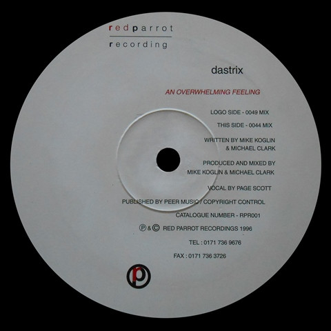 Dastrix - An Overwhelming Feeling | Red Parrot Recordings (RPR001)