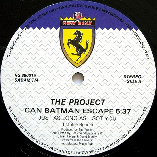 The Project - Can Batman Escape | R & S Records (RS 890015) - 3