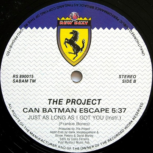 The Project - Can Batman Escape | R & S Records (RS 890015) - 4