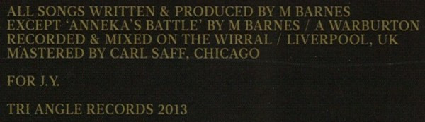 Forest Swords - Engravings | Tri Angle (TRIANGLE20CD) - 4