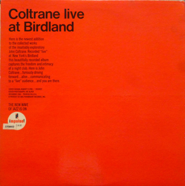 John Coltrane - Live At Birdland | Impulse! (AS-50) - 4