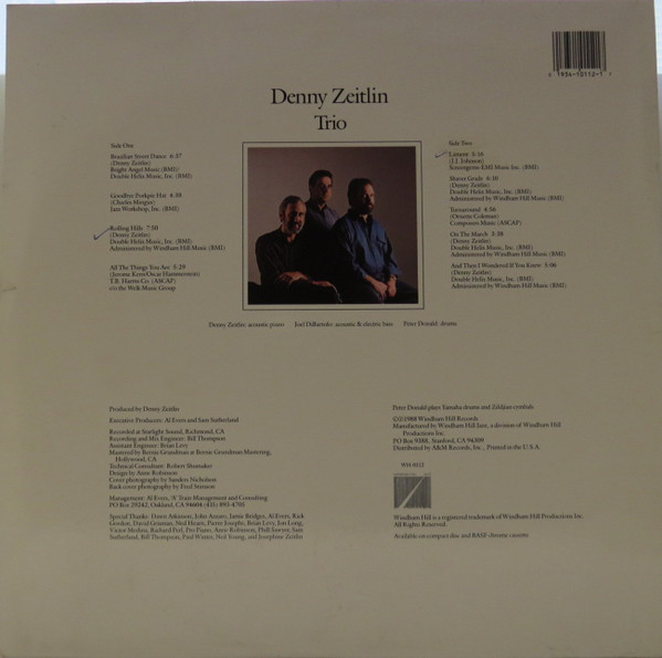Denny Zeitlin - Trio | Windham Hill Jazz (WH-0112) - 2