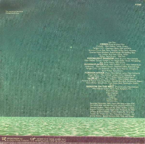 Mike Oldfield - Crises | Virgin (V2262) - 2