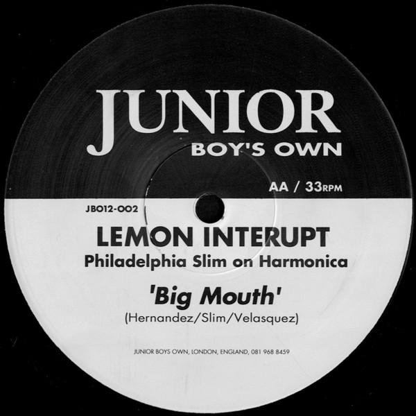 Lemon Interupt - Eclipse / Big Mouth | Junior Boy's Own (JBO12-002) - 2 Lemon Interupt - Eclipse / Big Mouth | Junior Boy's Own (JBO12-002) - 2