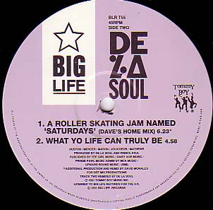 De La Soul - A Roller Skating Jam Named "Saturdays" | Big Life (BLR T55) - 3