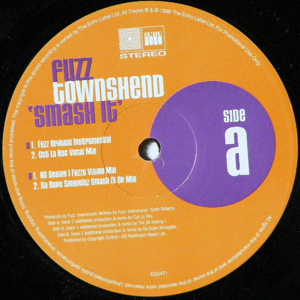Fuzz Townshend - Smash It | Echo (ECDJ471) - main