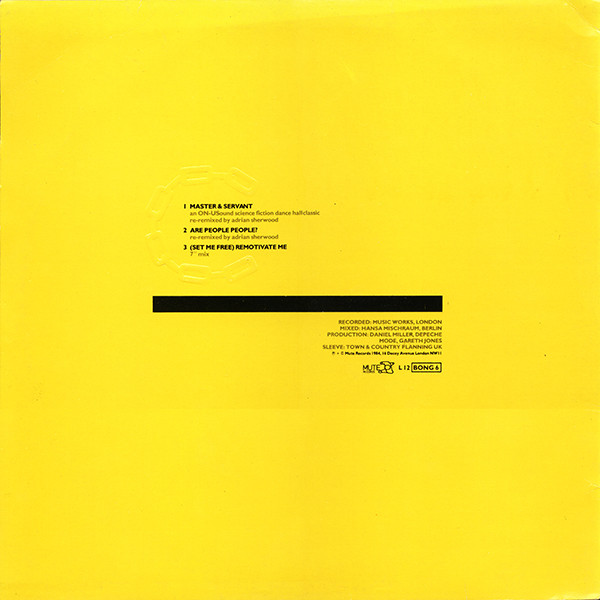 Depeche Mode - Master And Servant (An ON-USound Science Fiction Dance Hall Classic) | Mute (L12 BONG 6) - 2