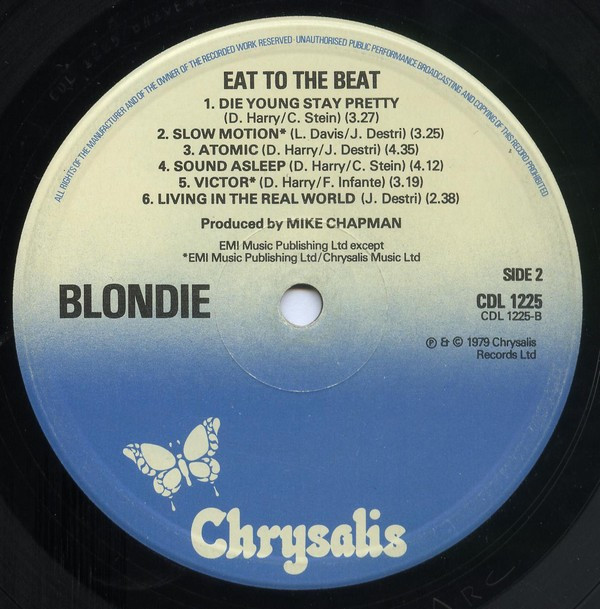 Blondie - Eat To The Beat | Chrysalis (CDL 1225) - 4
