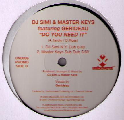 DJ Simi & Master Keys - Do You Need It | Undiscovered (UND036)