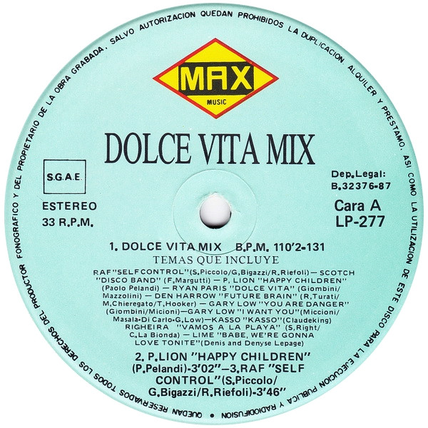 Various - Dolce Vita Mix | Max Music (LP 277) - 3 Various - Dolce Vita Mix | Max Music (LP 277) - 3