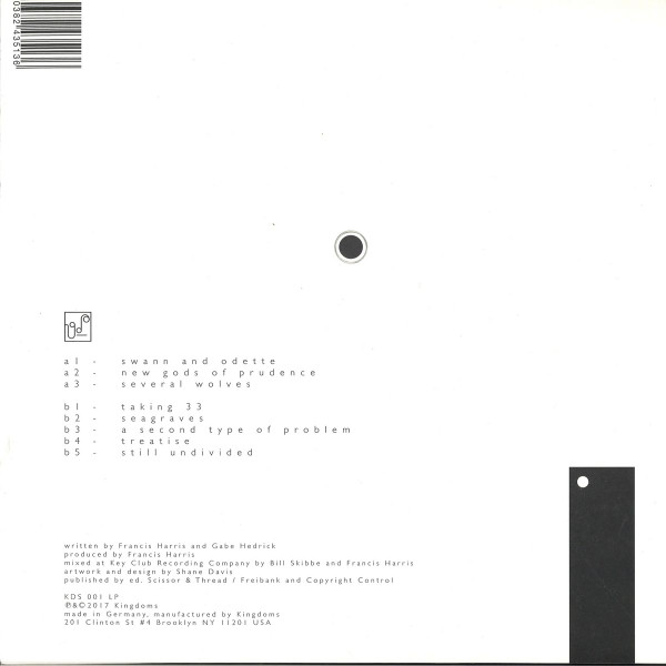 Aris Kindt - Swann And Odette | Kingdoms (KDS 001 LP) - 3