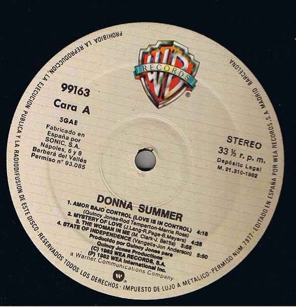 Donna Summer - Donna Summer | Warner Bros. Records (99163) - 3 Donna Summer - Donna Summer | Warner Bros. Records (99163) - 3