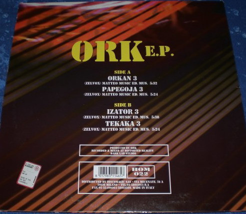 Ork - Ork E.P. | House Of Music (HOM 022)