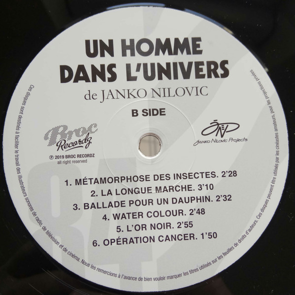 Janko Nilovic - Un Homme Dans L'Univers | Broc Recordz (UHDL001) - 2
